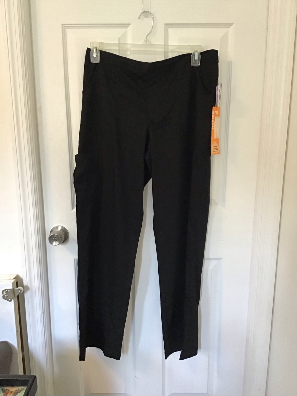 Urbane Black Cargo Straight-Leg Pants